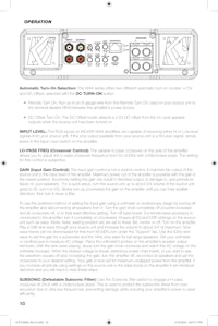 the user manual for a stereo system